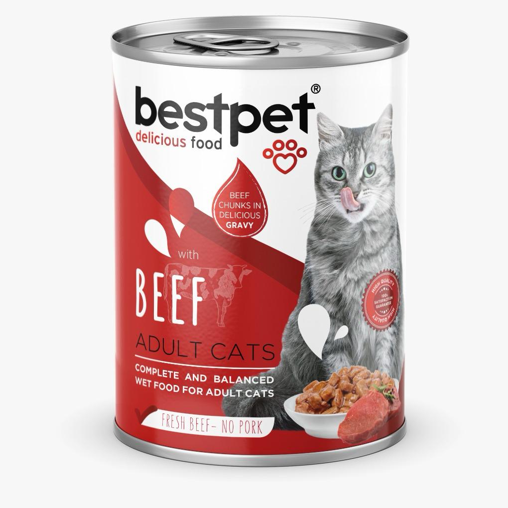 Bestpet Adult Cats Beef Wet Food (400g)