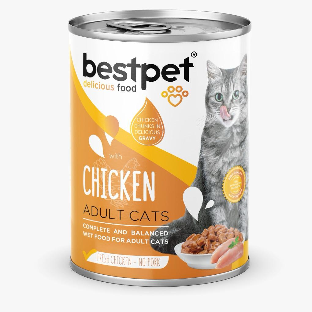 Bestpet Adult Cats Chicken Wet Food (400g)