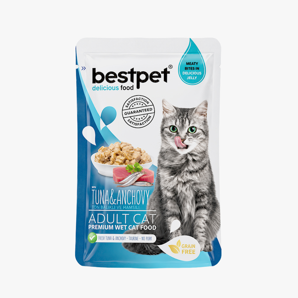 Bestpet Adult Cat Tuna & Anchovy Wet Food (85g)