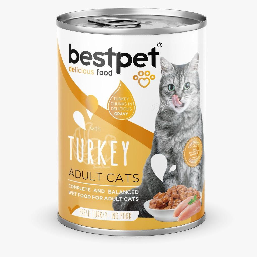 Bestpet Adult Cats Turkey Wet Food (400g)