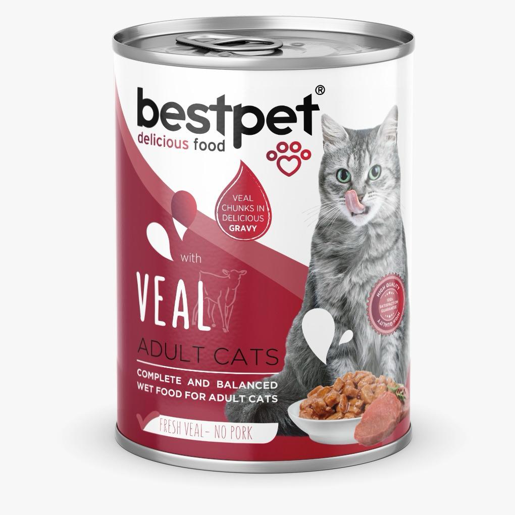 Bestpet Adult Cats Veal Wet Food (400g)