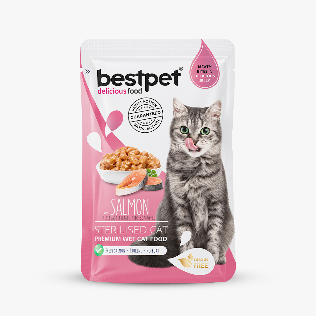 Bestpet Sterilized Cat Salmon Wet Food  (85g)
